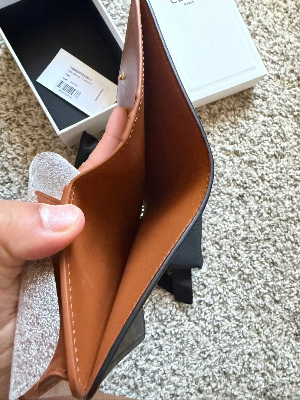 CELINE SMALL FLAP WALLET TRIOMPHE IN TRIOMPHE CANVAS